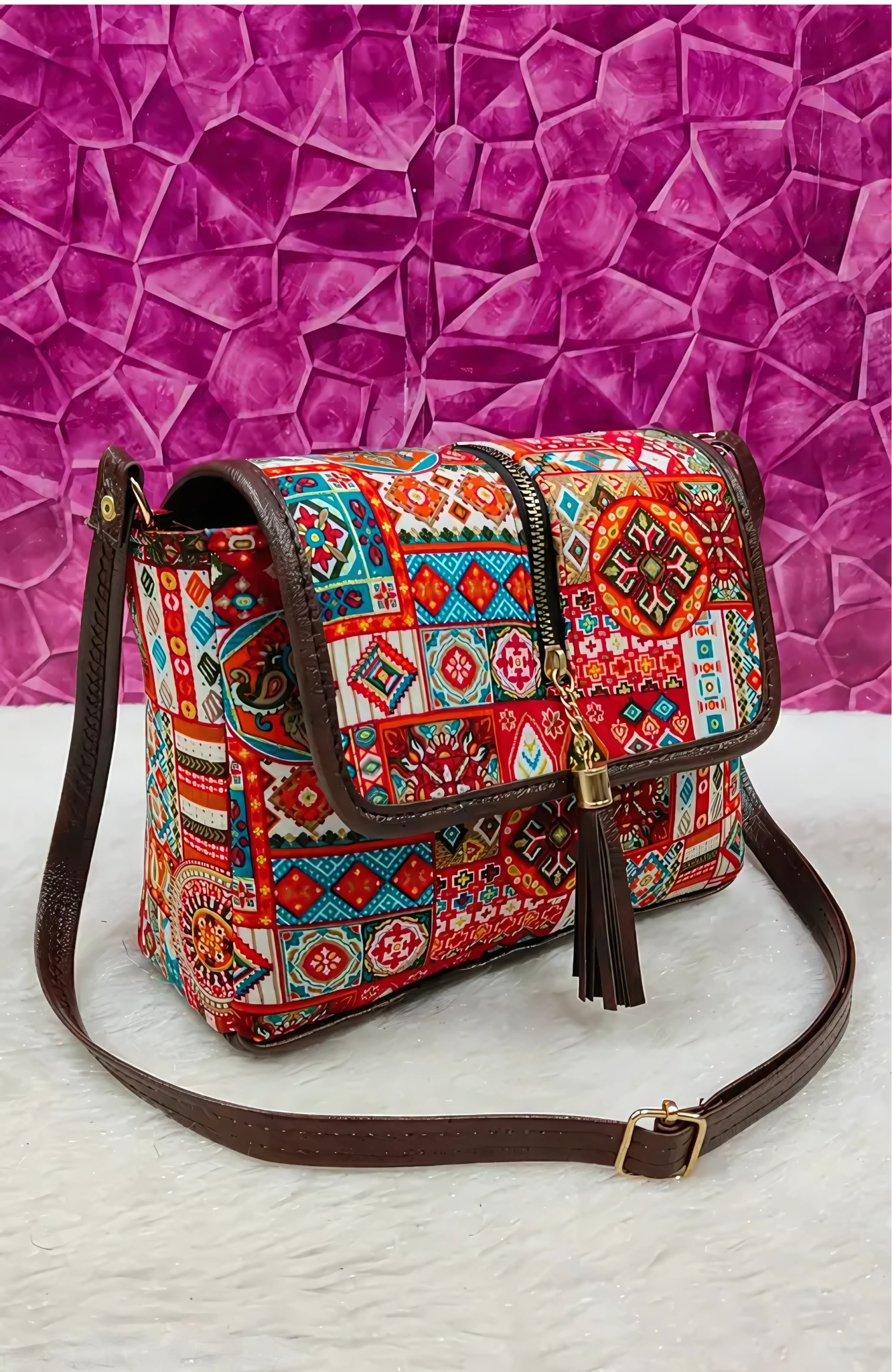 BohoCharm™ – Premium Ethnic Sling Bag for Women