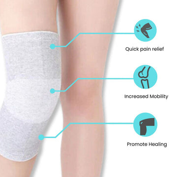 Ultra-Comfort Bamboo Compression Knee Sleeves (Pack of 2) - Now 75% Off!
