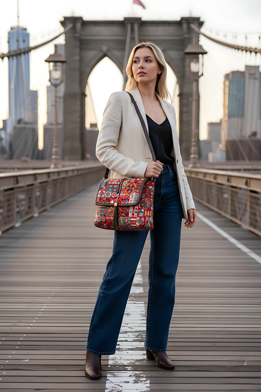 BohoCharm™ – Premium Ethnic Sling Bag for Women