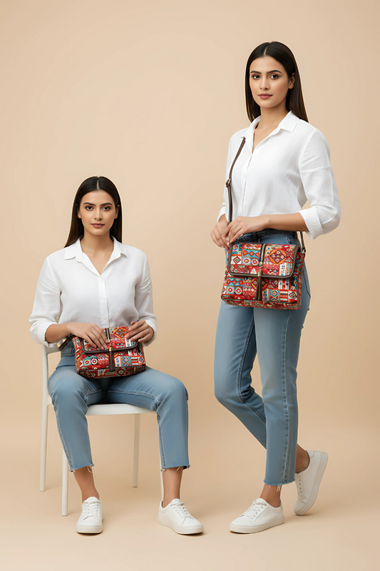 BohoCharm™ – Premium Ethnic Sling Bag for Women
