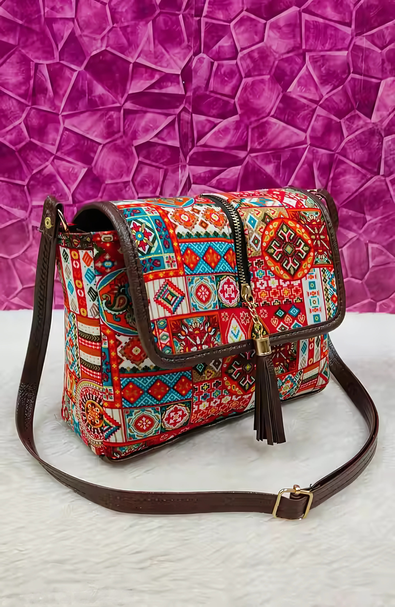 BohoCharm™ – Premium Ethnic Sling Bag for Women