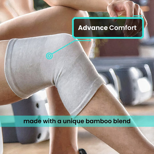 Ultra-Comfort Bamboo Compression Knee Sleeves (Pack of 2) - Now 75% Off!